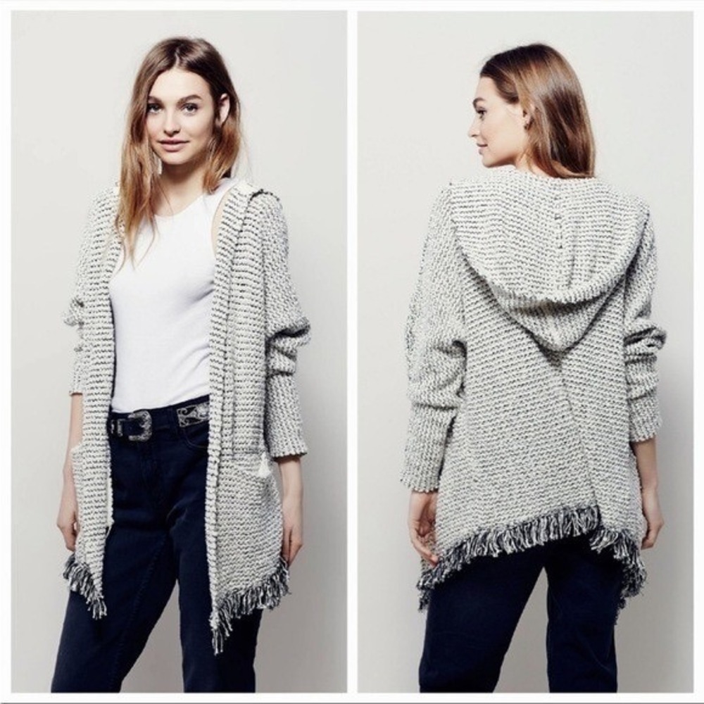 Free People Love Me Tender Fringe Cardigan | Small